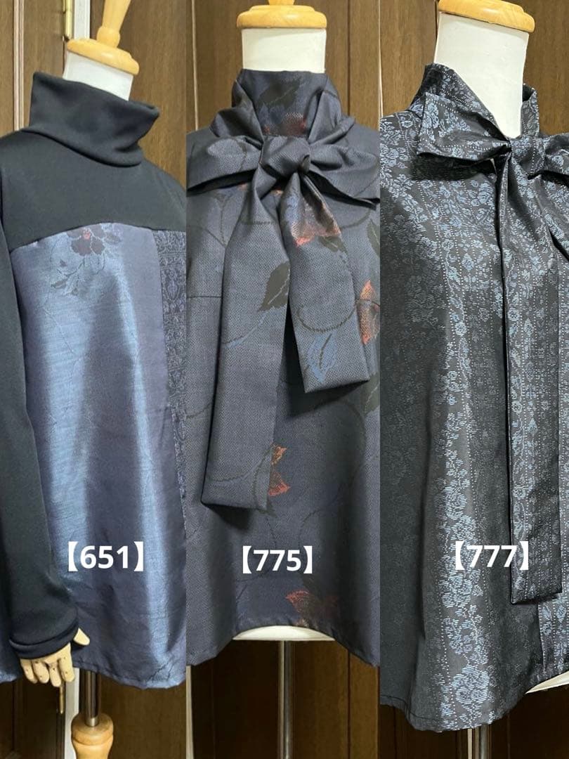 さお様、専用【651】タートルチュニック【775】【777】リボンブラウス