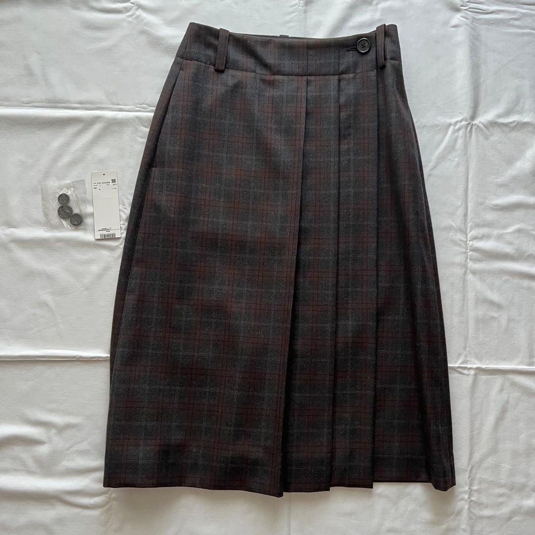 MARGARET HOWELL PLAID WOOL チェックスカート I