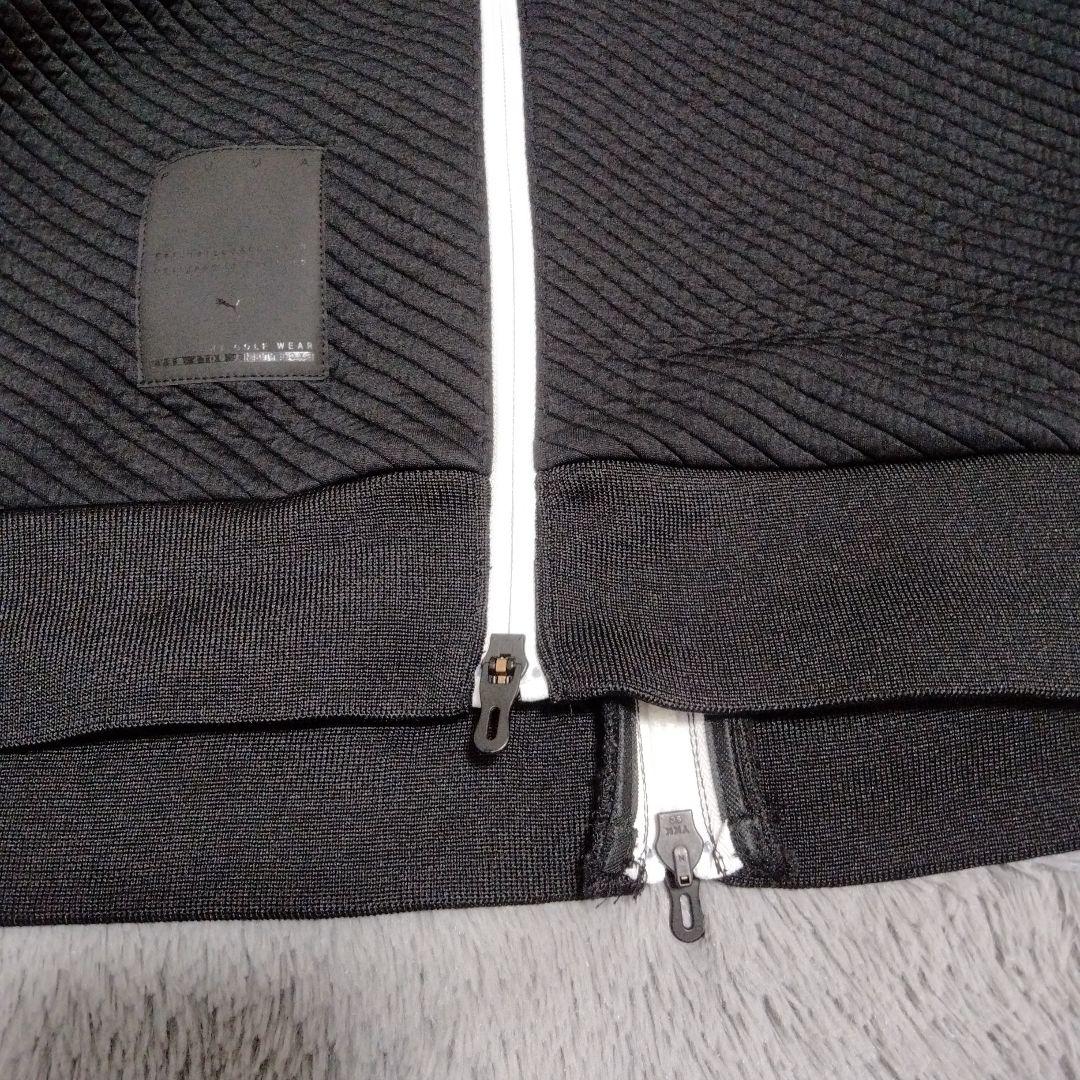 【極美品】PUMA♡型押し♡モックネック♡ワンピース♡LL　ゴルフ/スポーツ