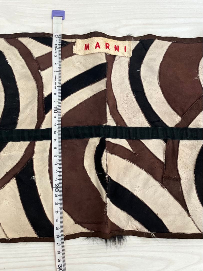 MARNI 円形模様 ファーショール