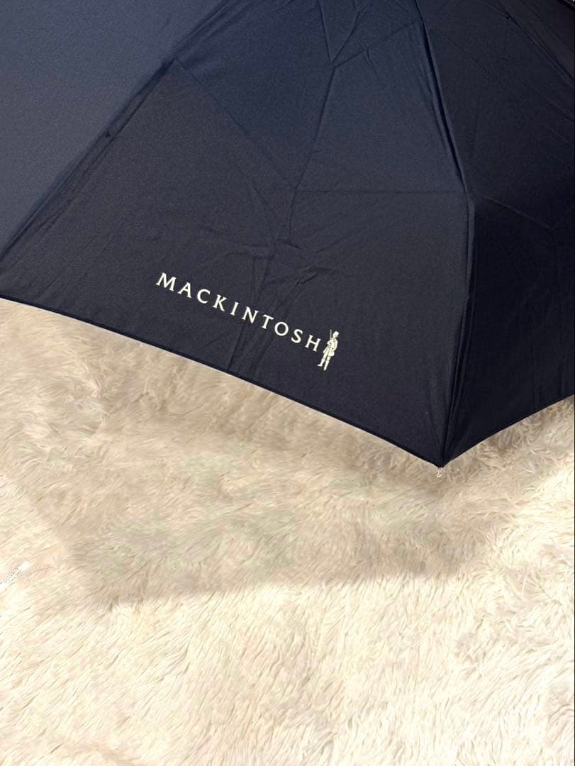 【新品】マッキントッシュ 折り畳み傘 UVカット ネイビー 晴雨兼用 日傘 雨傘