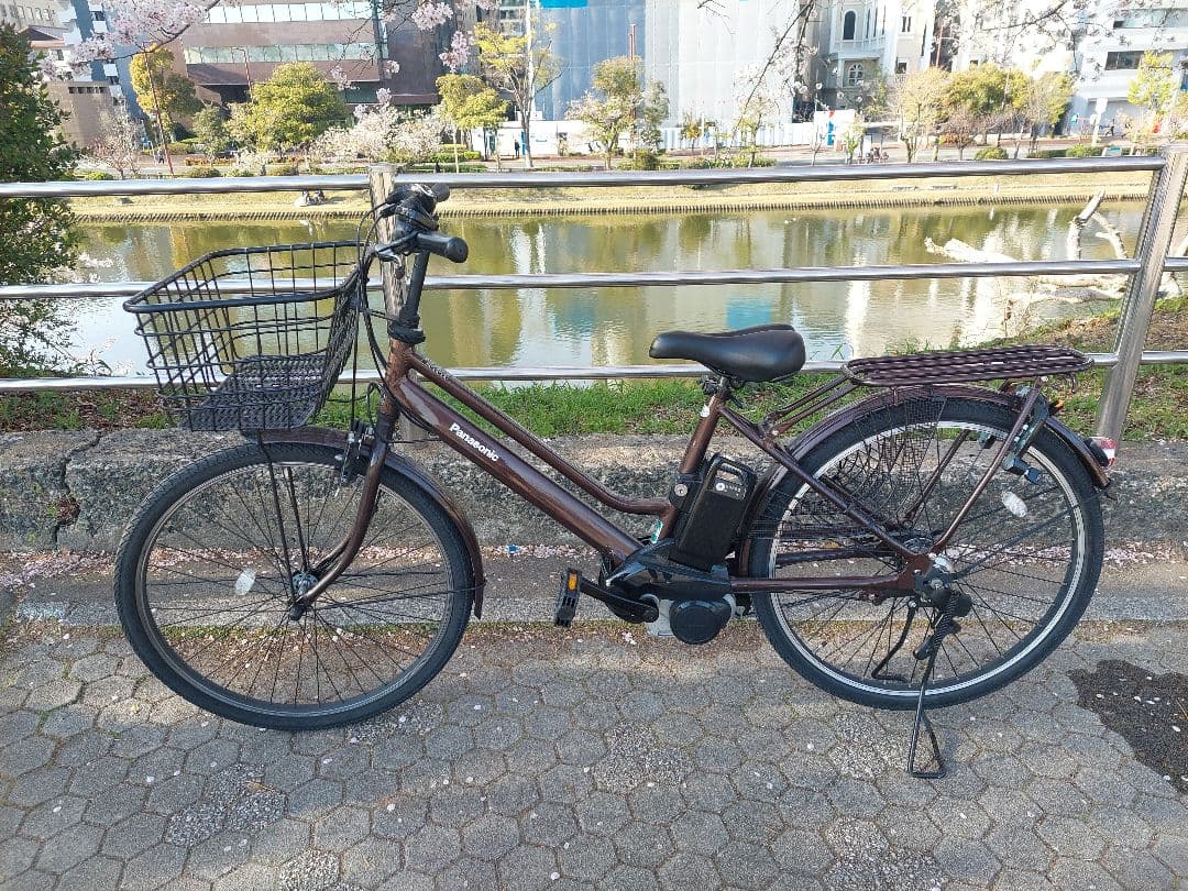 パナソニック 電動アシスト自転車 ティモS／内装3段／サドル新品／充電器付