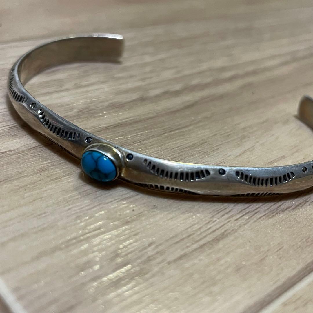 【希少レア】 シルバーバングル インディアン ナバホ アメカジ ターコイズ