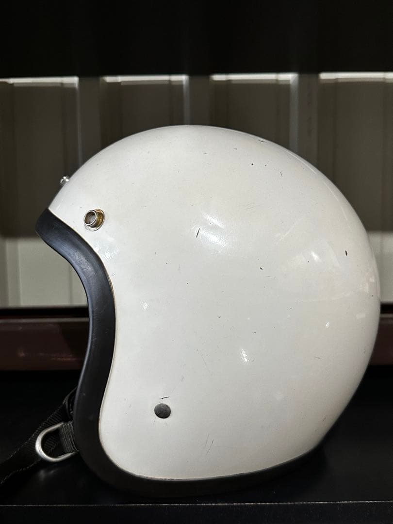 希少　70年代BELL R-T ホワイト ジェットヘルメット