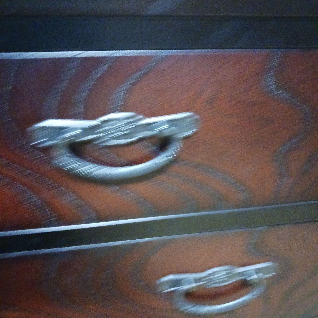 オ*ー様 ダークブラウン木製和風箪笥 5引き出し　整理箪笥