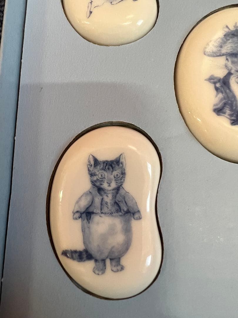 1417 ピーターラビット 箸置き  5客　未使用