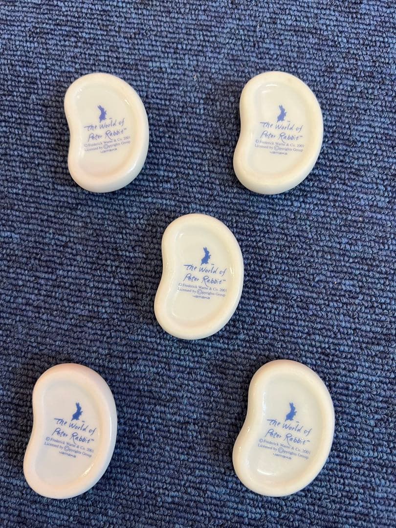 1417 ピーターラビット 箸置き  5客　未使用