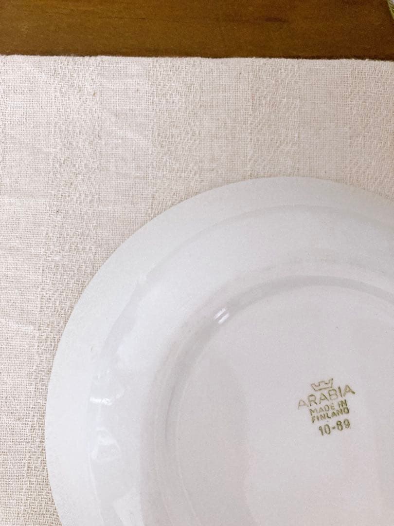 フィンランドヴィンテージ　ARABIA Nooan Arkkiシリーズ　深皿