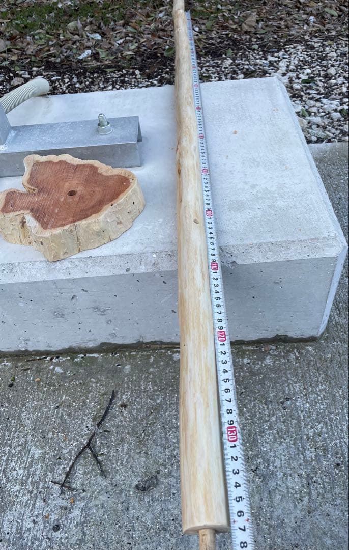 国産ヒノキ　鳥用止まり木　大型スタンド　約140センチ　小型中型インコ用