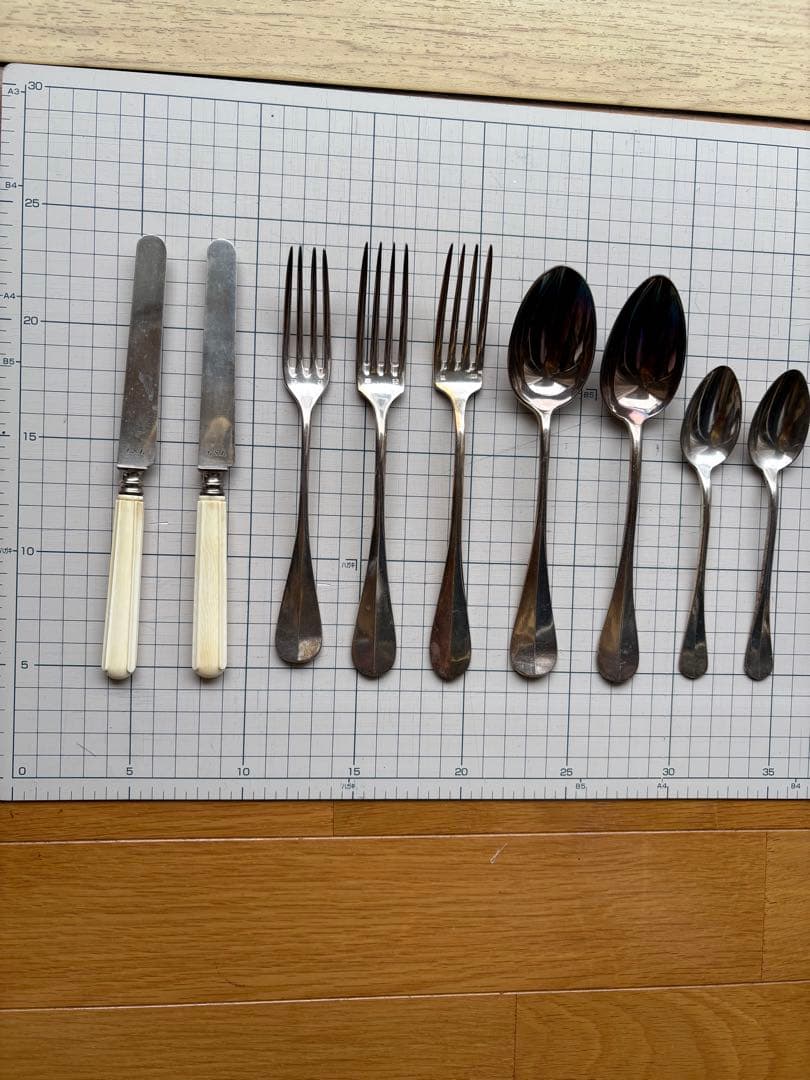 フランス　アンティーク　シルバーカトラリーセット 9点