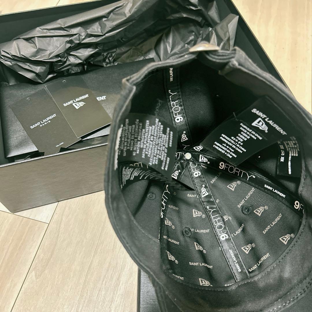 SAINT LAURENT 9FORTY ブラックキャップ