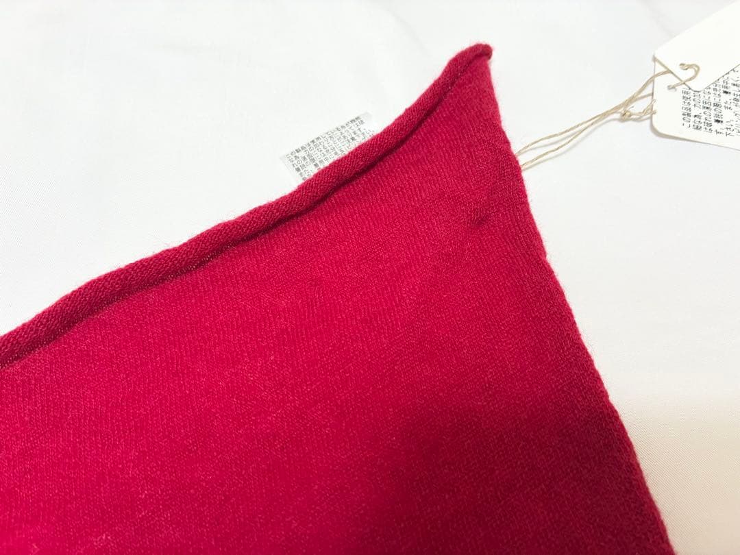 n100エヌワンハンドレッド カシミア ストール レッド 赤 n-8001-F