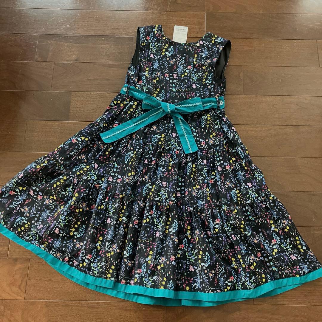 セール　最終お値下げ　新品　アナスイミニ　ボタニカルワンピース　LL