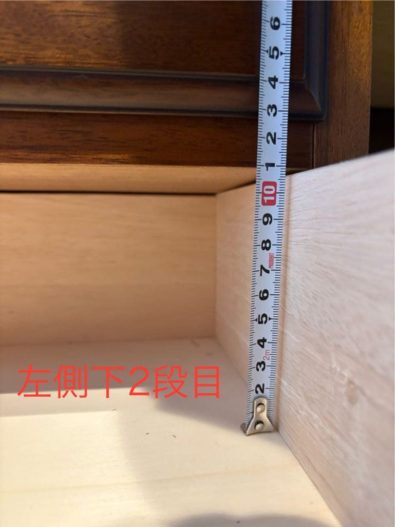 木製大型デスク 引き出し付き