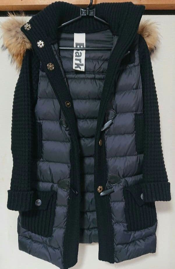 BARKダッフルコート ニットダウン S