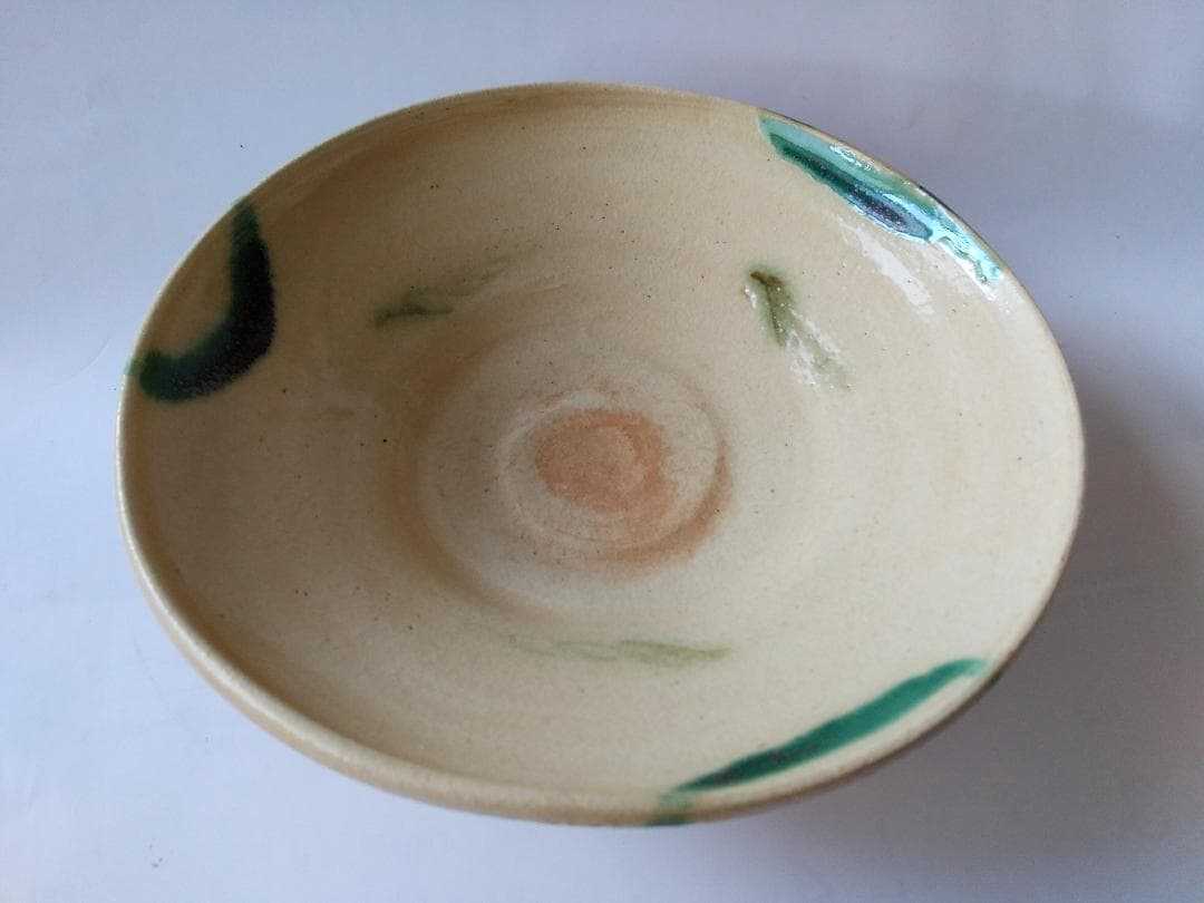 弥七田織部 茶碗 桃山窯 林英仁 作 共箱 栞 茶道具 抹茶碗  新品 未使用