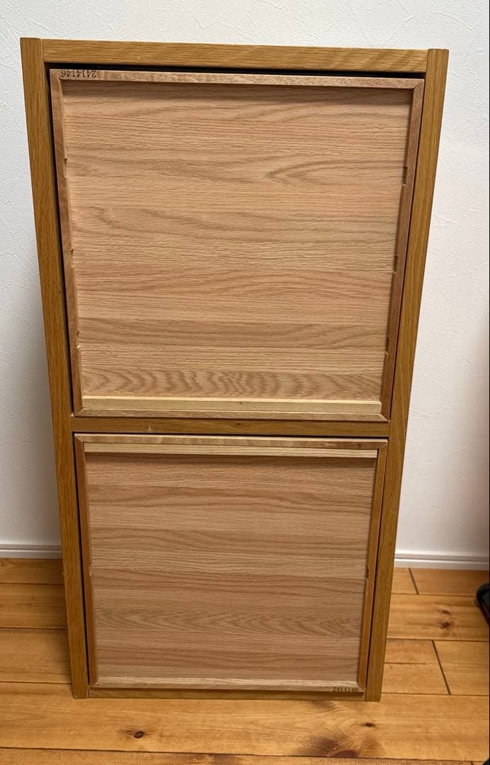 無印良品 スタッキングシェルフ オーク チェスト 2個セット