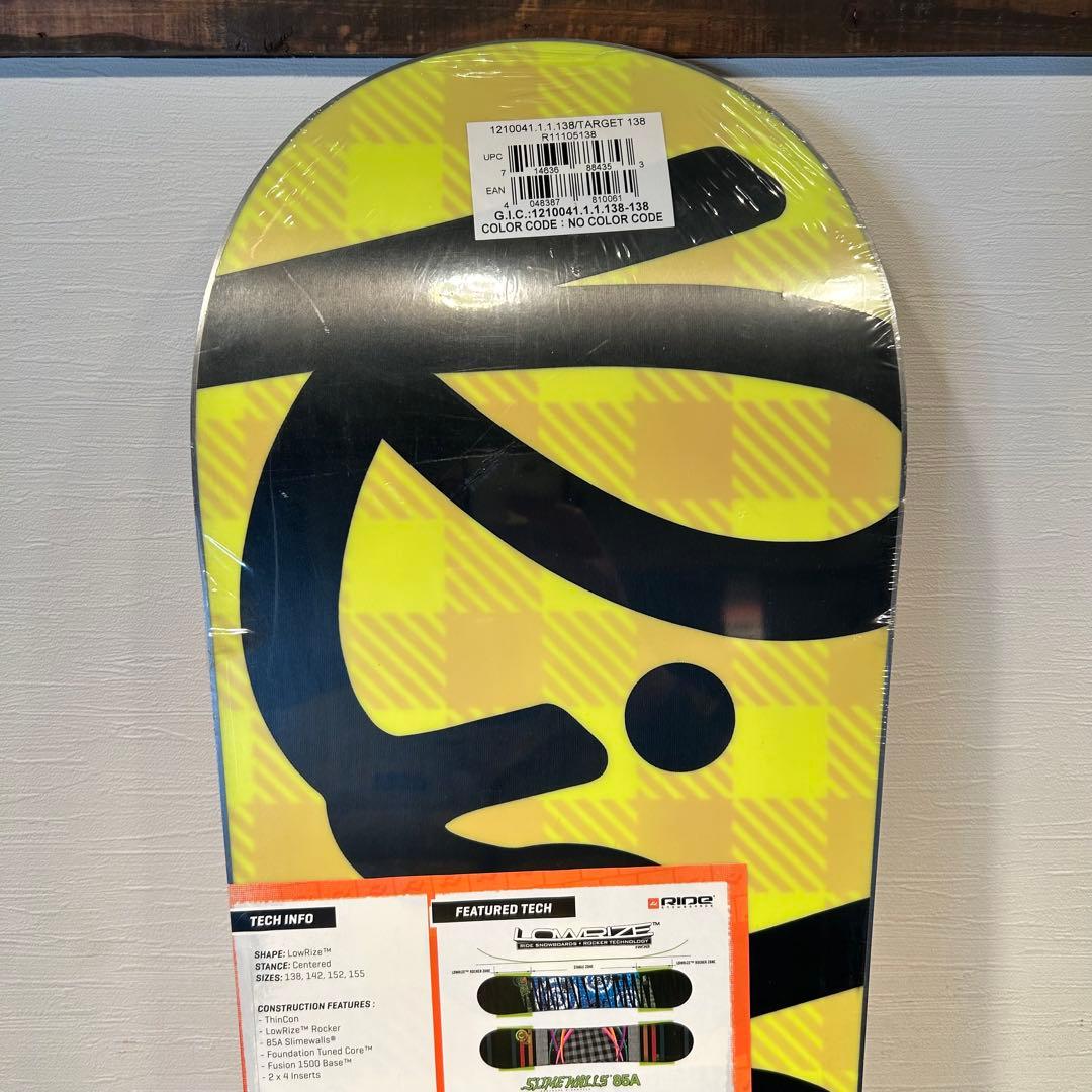 ◇シュリンク付未使用品◇ RIDE TARGET 138cm スノーボード