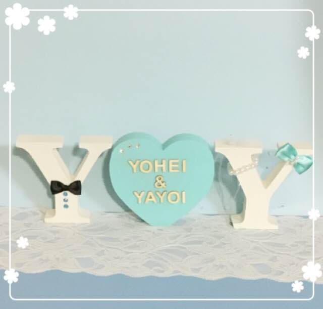 あさ様確認用♡ウエディングバージョン・イニシャルオブジェ