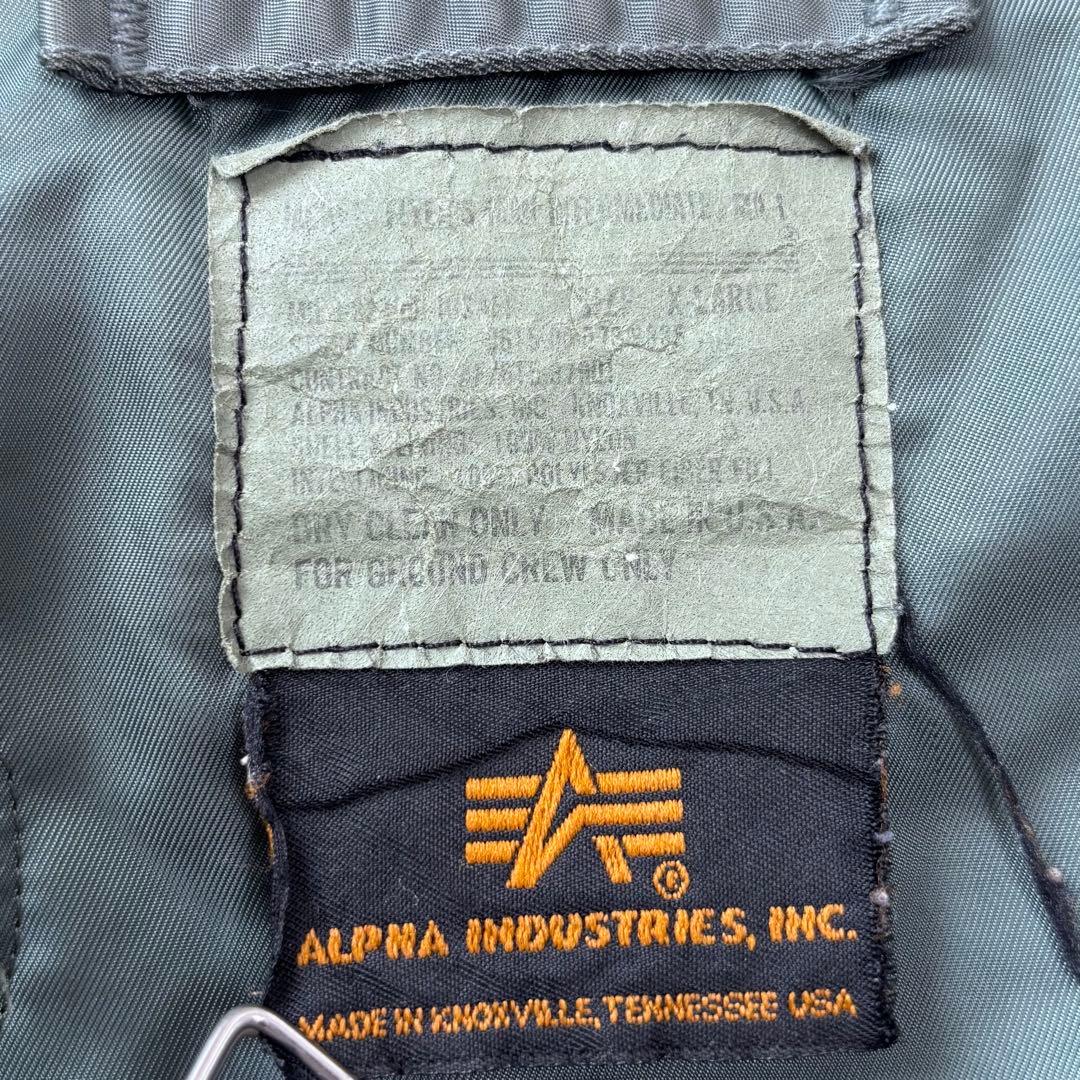 ALPHA INDUSTRIES ma1 ground crew USA製 XL