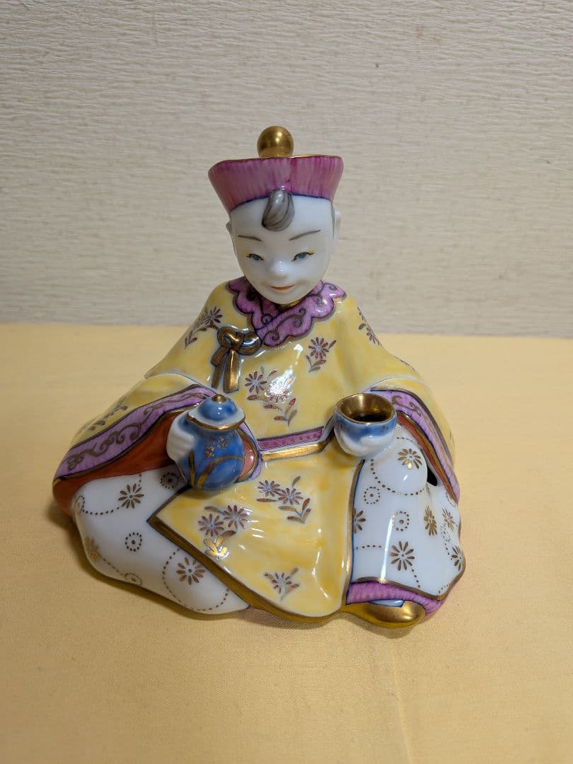 田川啓二　畑萬陶苑　鍋島焼　香炉　La poupee chinoise
