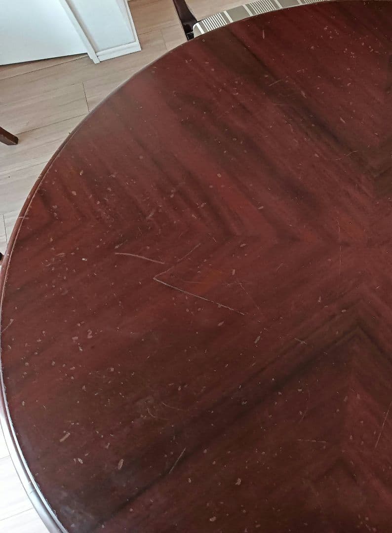 大塚家具ダイニングテーブル　 マホガニー 　クイーンアン