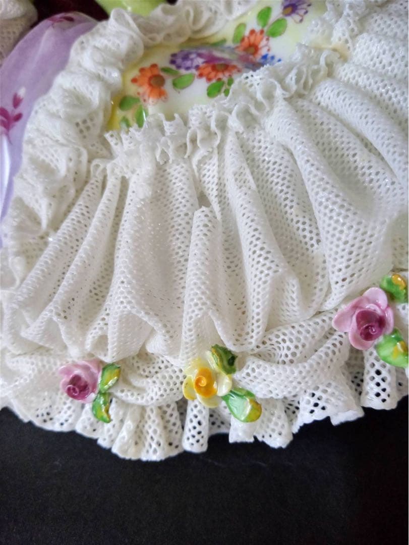 ドレスデン　レースドール　フォルクシュテット　陶器　人形　ドイツ　フィギュリン