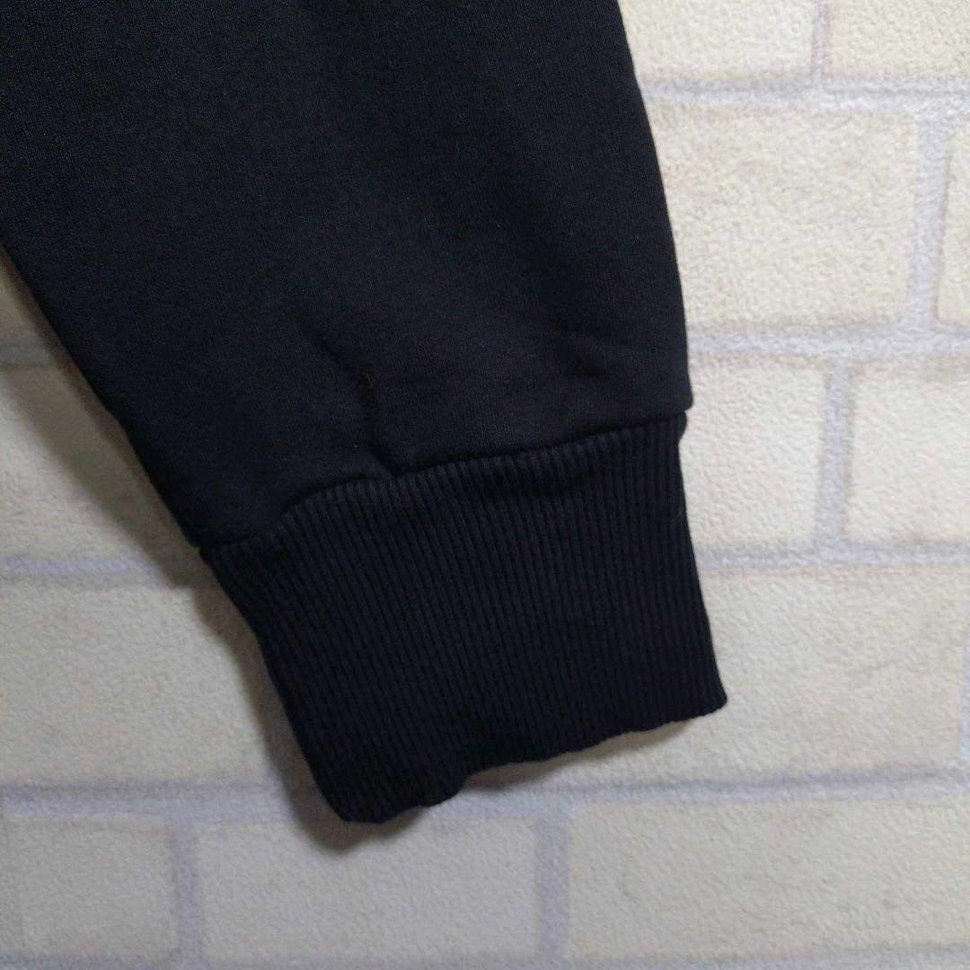 ディーゼル★DIESEL ビッグロゴ プルオーバー パーカー 黒 XL