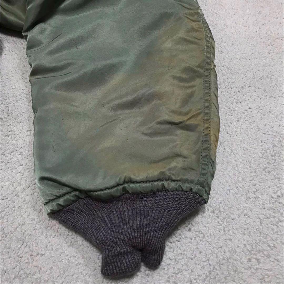 90s AVIREX MA-1 ミリタリーフライトジャケット　USA製 L