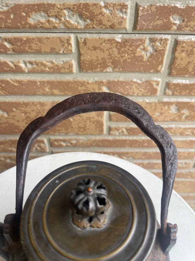 【骨董品】 龍文堂 鉄瓶