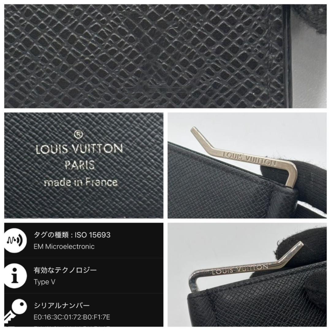 現行 IC 新品に近い ルイヴィトン タイガ パンス 黒 マネークリップ 財布