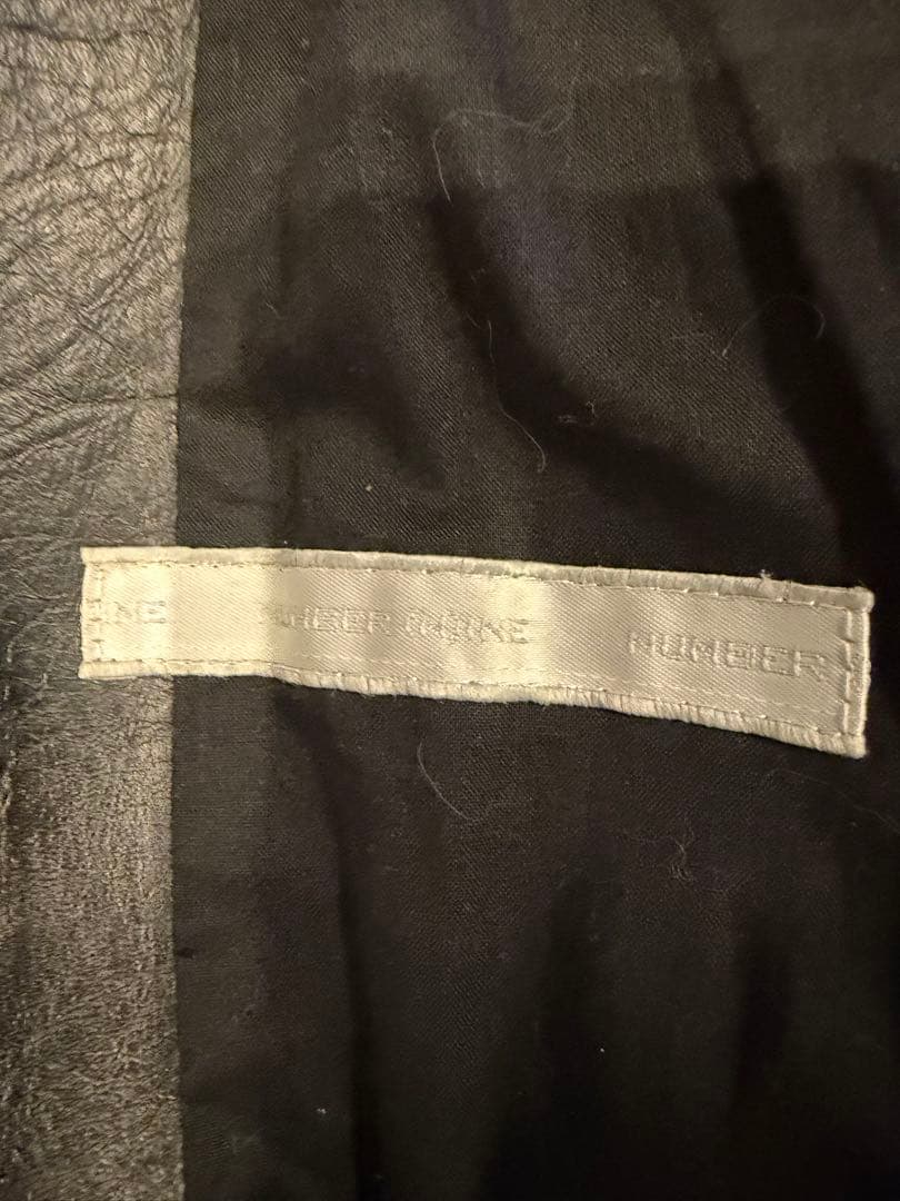 【美品】NUMBER（N）INE 02ss ライダースジャケット XL