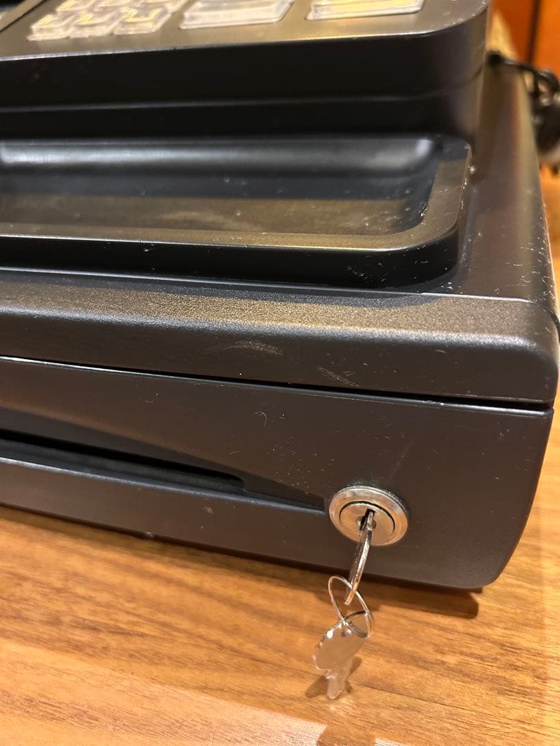 カシオ　レジスター　SE-10 黒(ブラック) 説明書、ロール4個付き‼︎