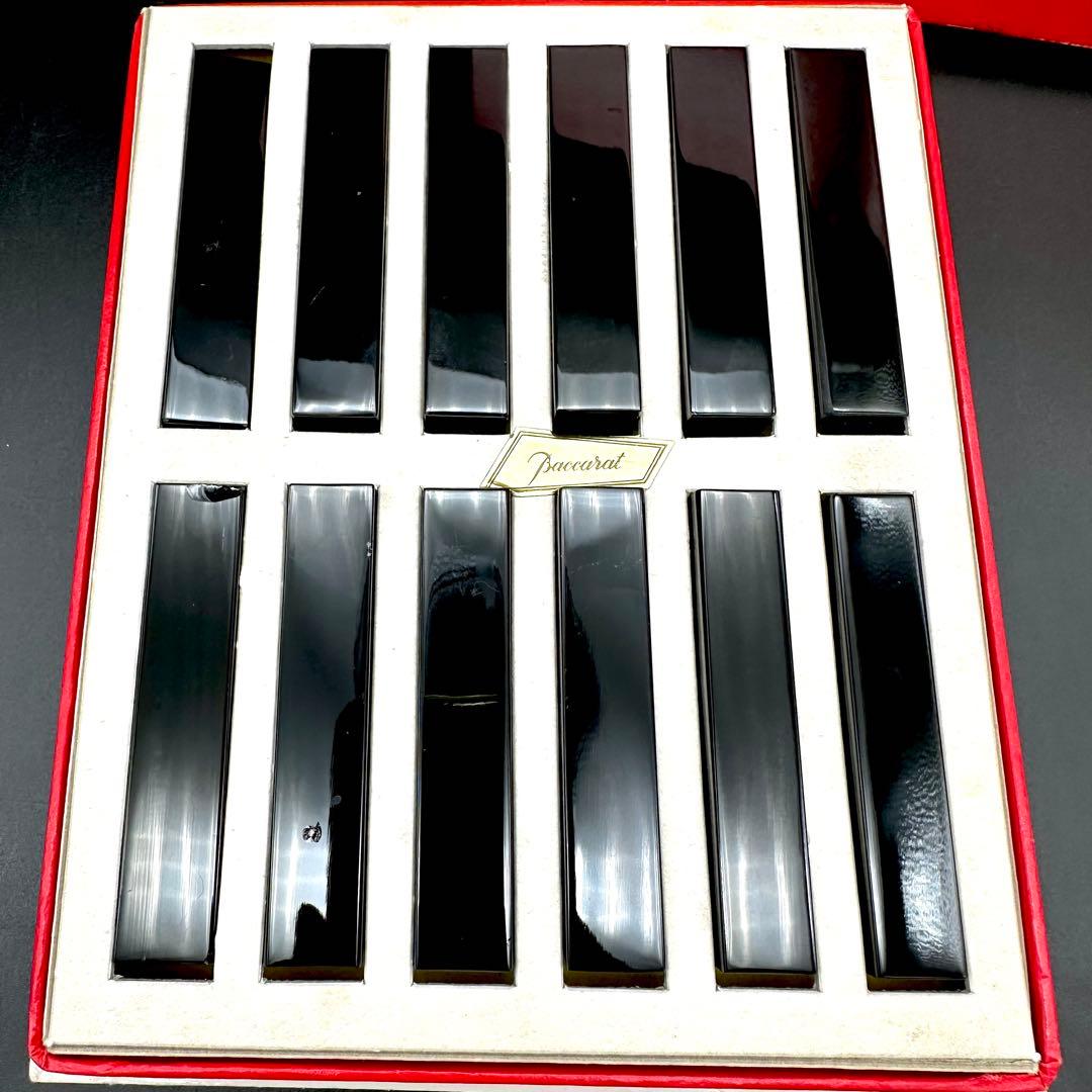 Baccarat バカラ カトラリーレスト BKクリスタル 12個