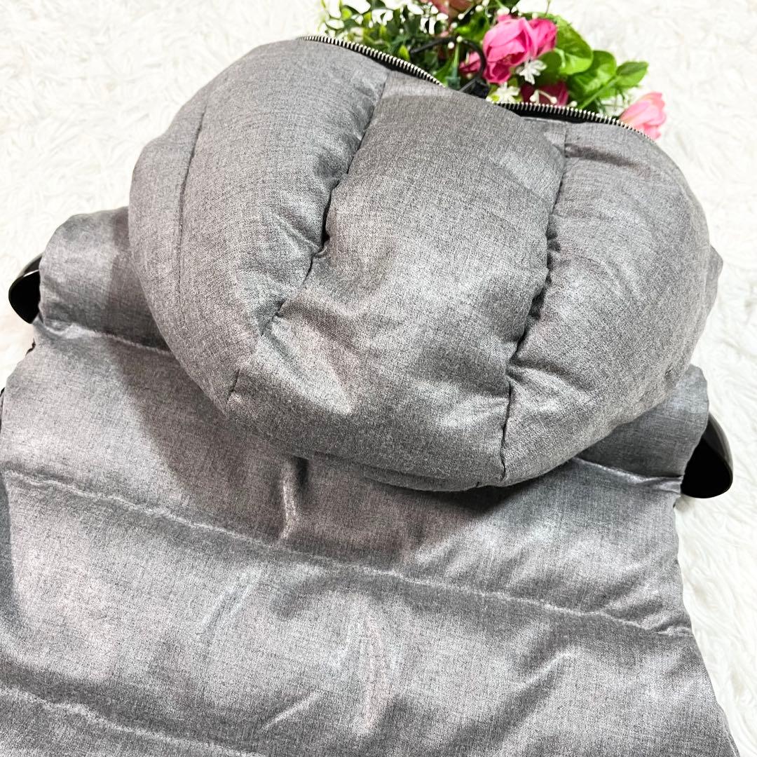 美品　デュベティカ　FEBEDUE　ダウンベスト　別注　カシミヤ混　40 グレー