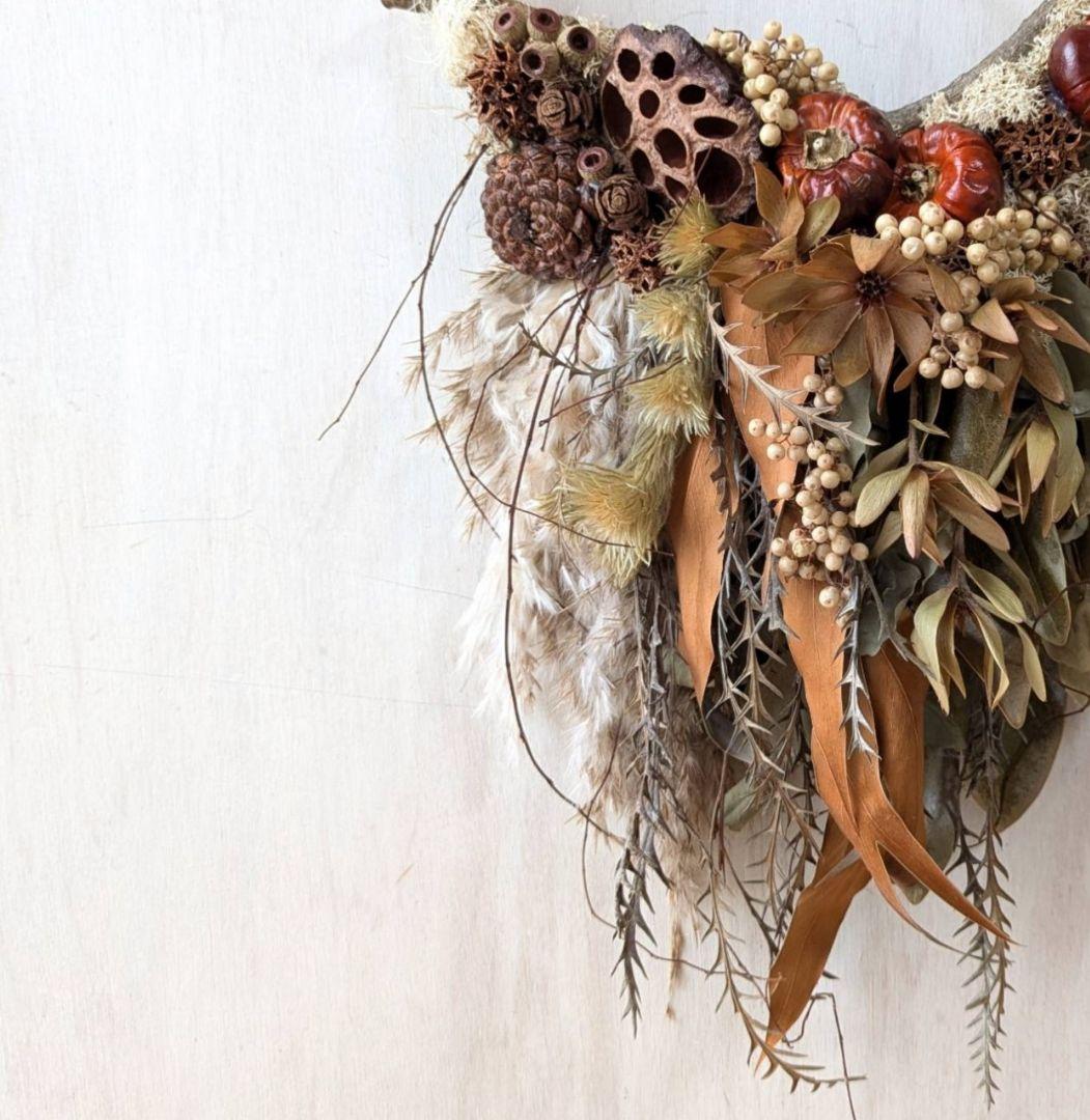 専用＊Halloween＊ソラナムパンプキン　ドライフラワータペストリー