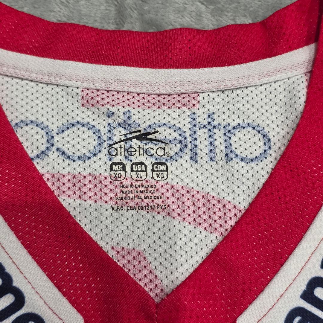 クルブ・ネカクサ　ユニフォーム　XL　atletica　赤　白　メキシコ