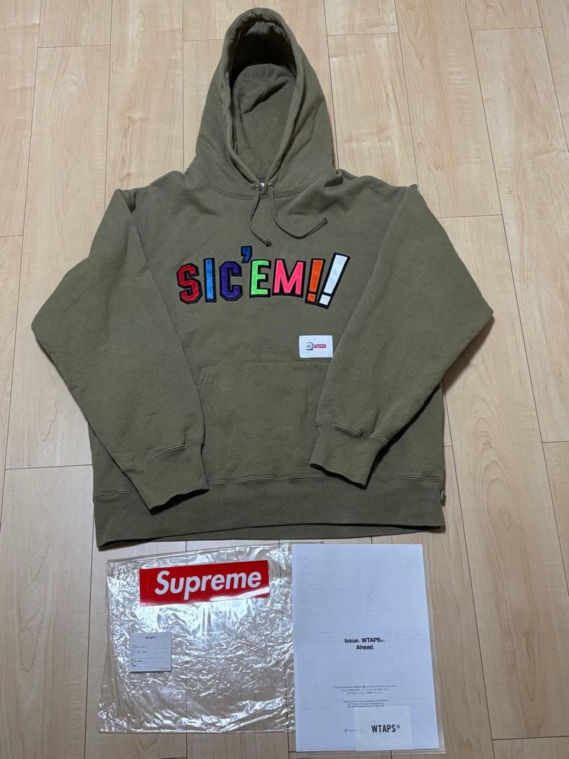 2021AW supreme×wtaps コラボパーカー　スウェット