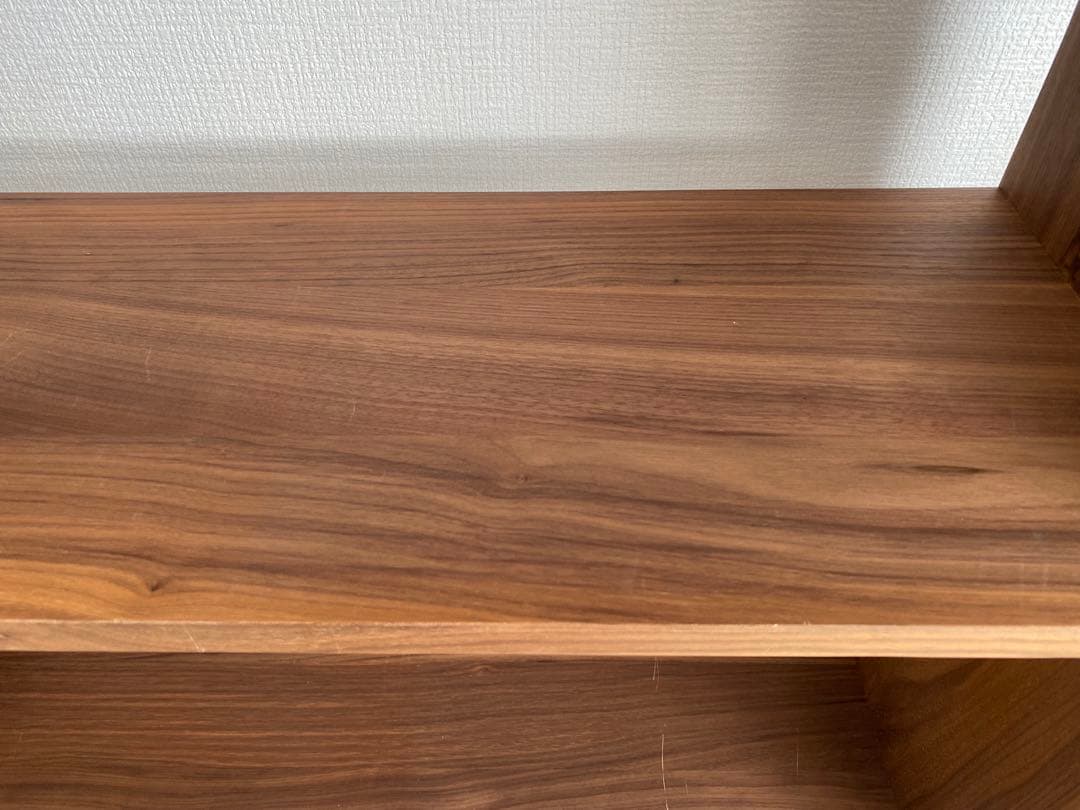 無印良品　スタッキングシェルフ・ワイド・2段　ウォールナット