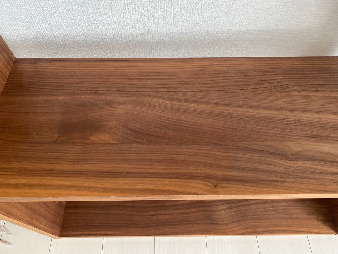 無印良品　スタッキングシェルフ・ワイド・2段　ウォールナット