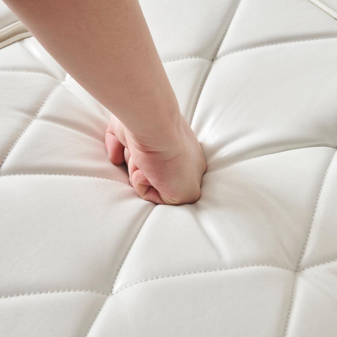 ソファー 3人掛け PUレザー 肘付き クッション付き コンパクト ローソファー