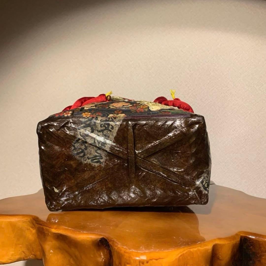 ＊一閑張りバッグ（遊女）柿渋染