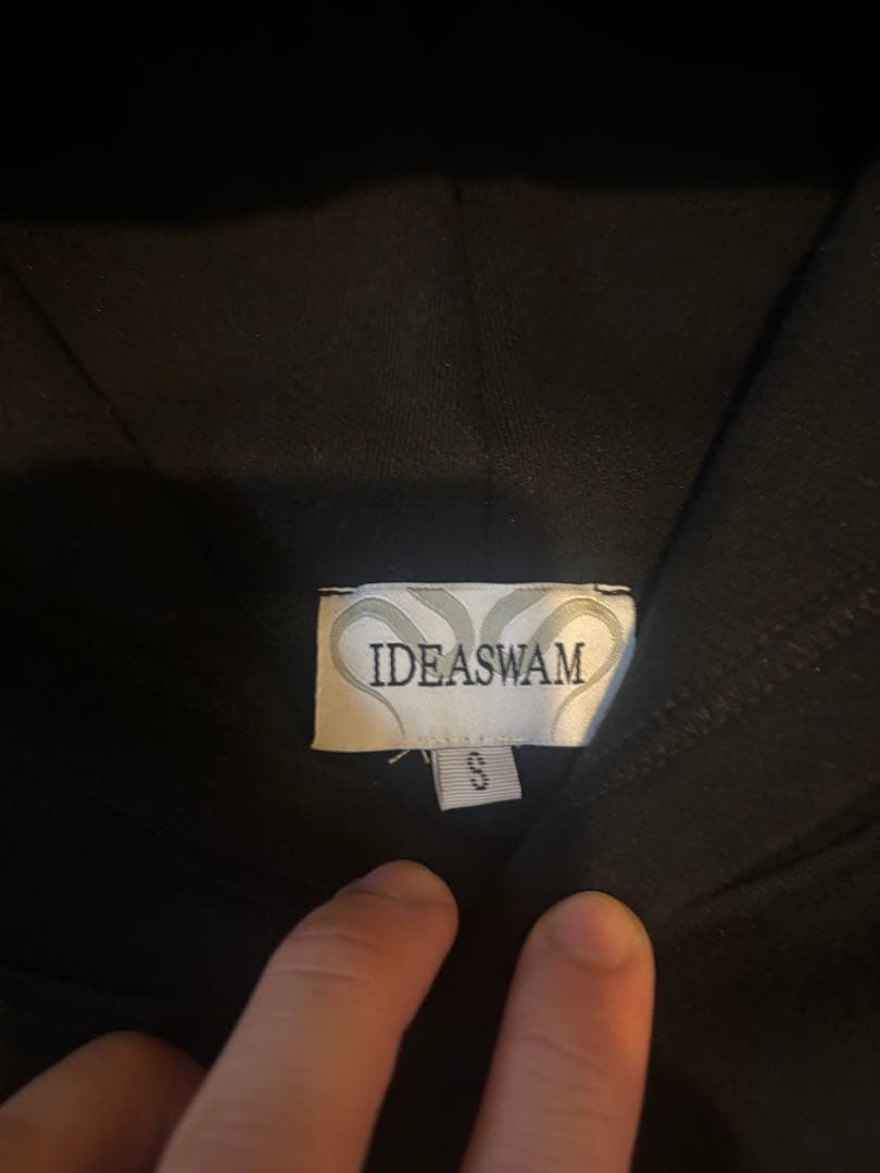 ideaswan ブラック パーカー