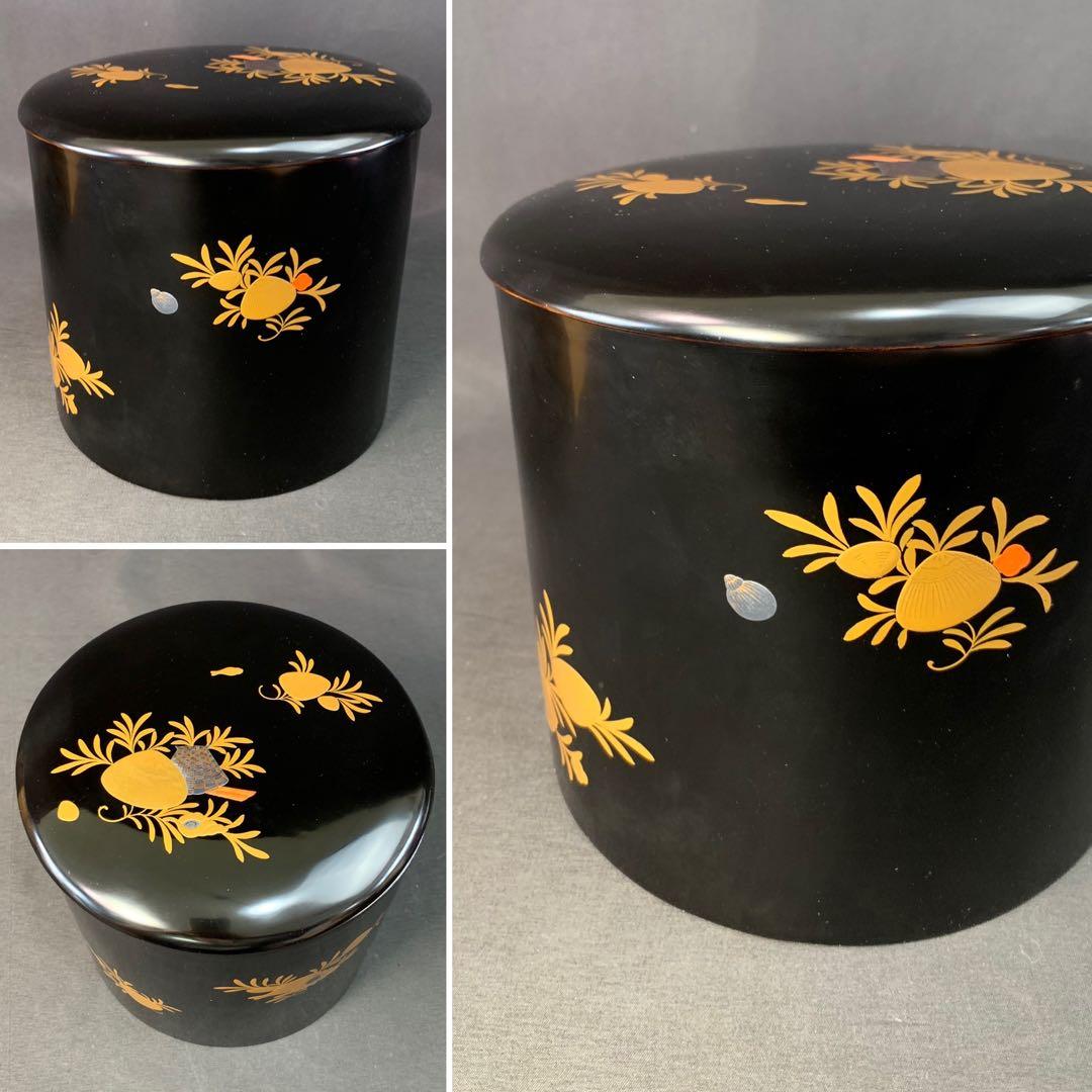 E313 送料無料　曲水指　漆器　蒔絵　茶道具　茶室　茶道　共箱