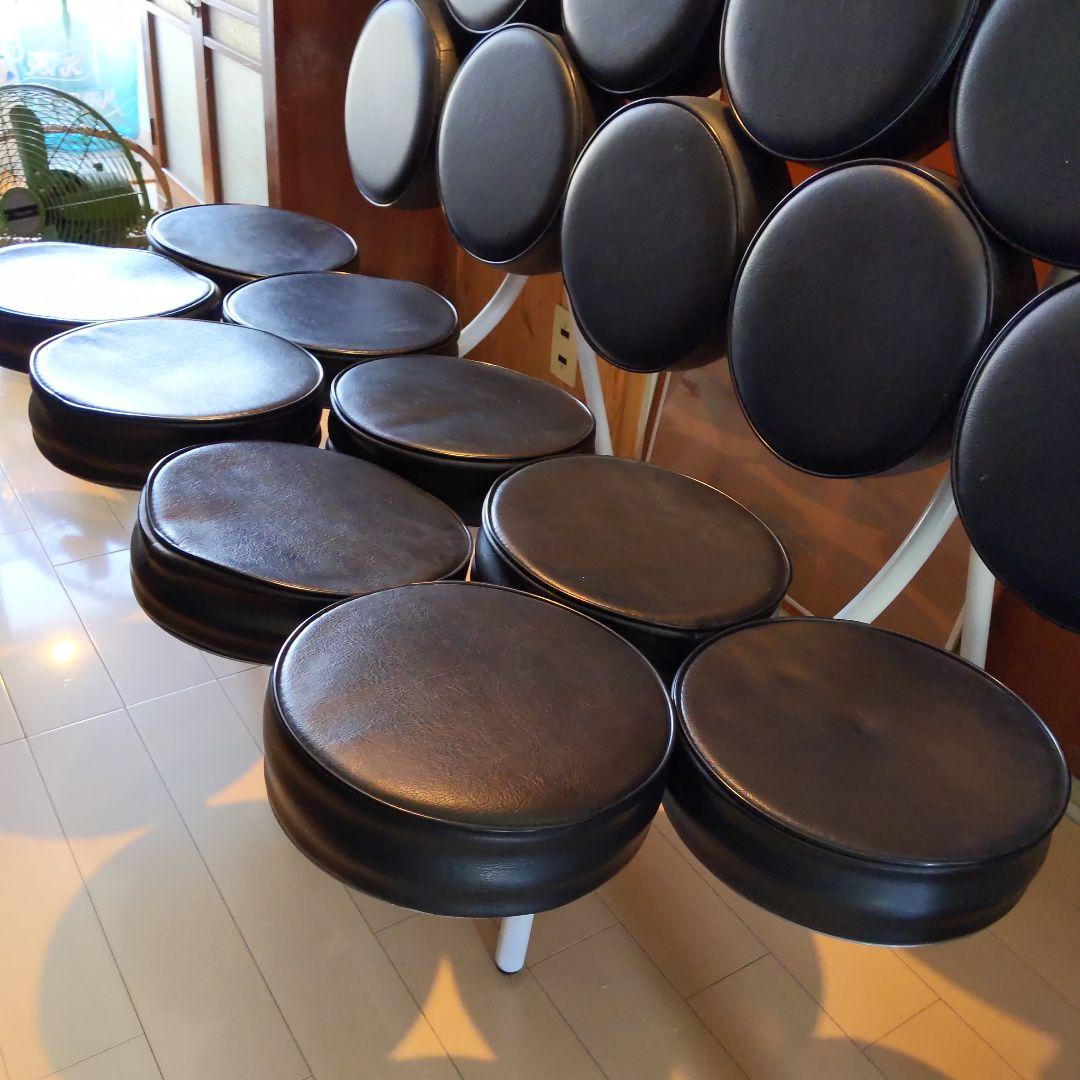 モダンな円形マシュマロソファ　 （引き取り限定　商品）