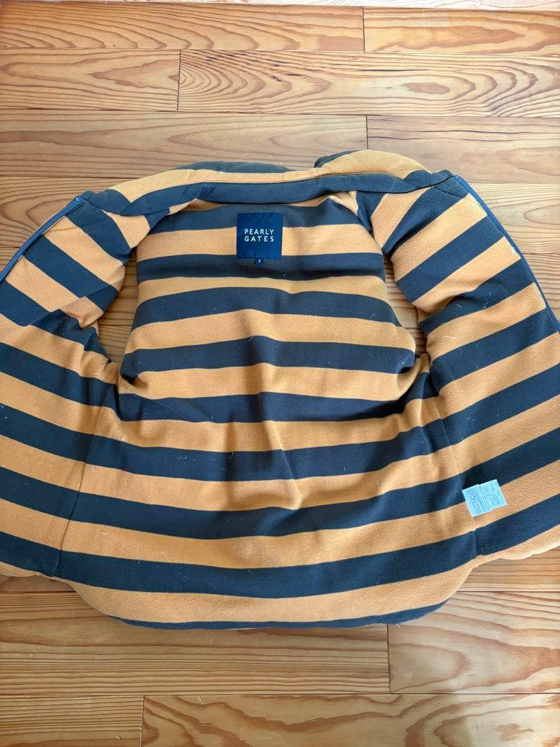 PEARLY GATES ストライプ ダウンベスト　パーリーゲイツ