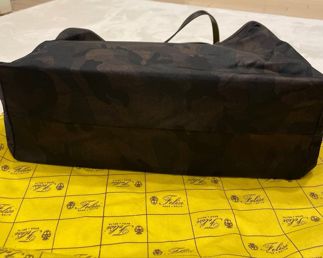 yachann1209フェリージメンズトートナイロン迷彩(ダークブラウン)