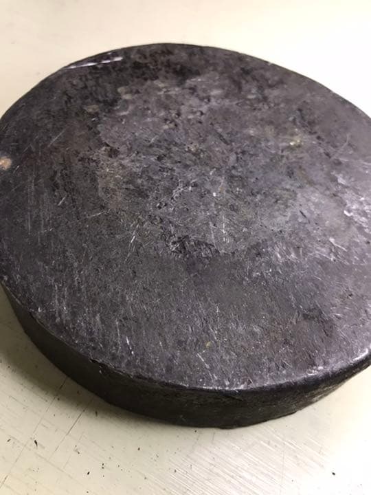 #A 古美術　骨董　鉄製　文鎮　レザークラフトの型