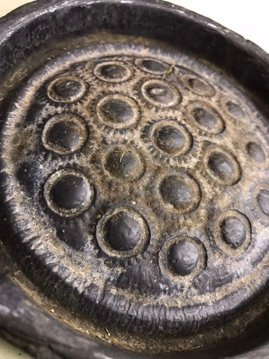 #A 古美術　骨董　鉄製　文鎮　レザークラフトの型