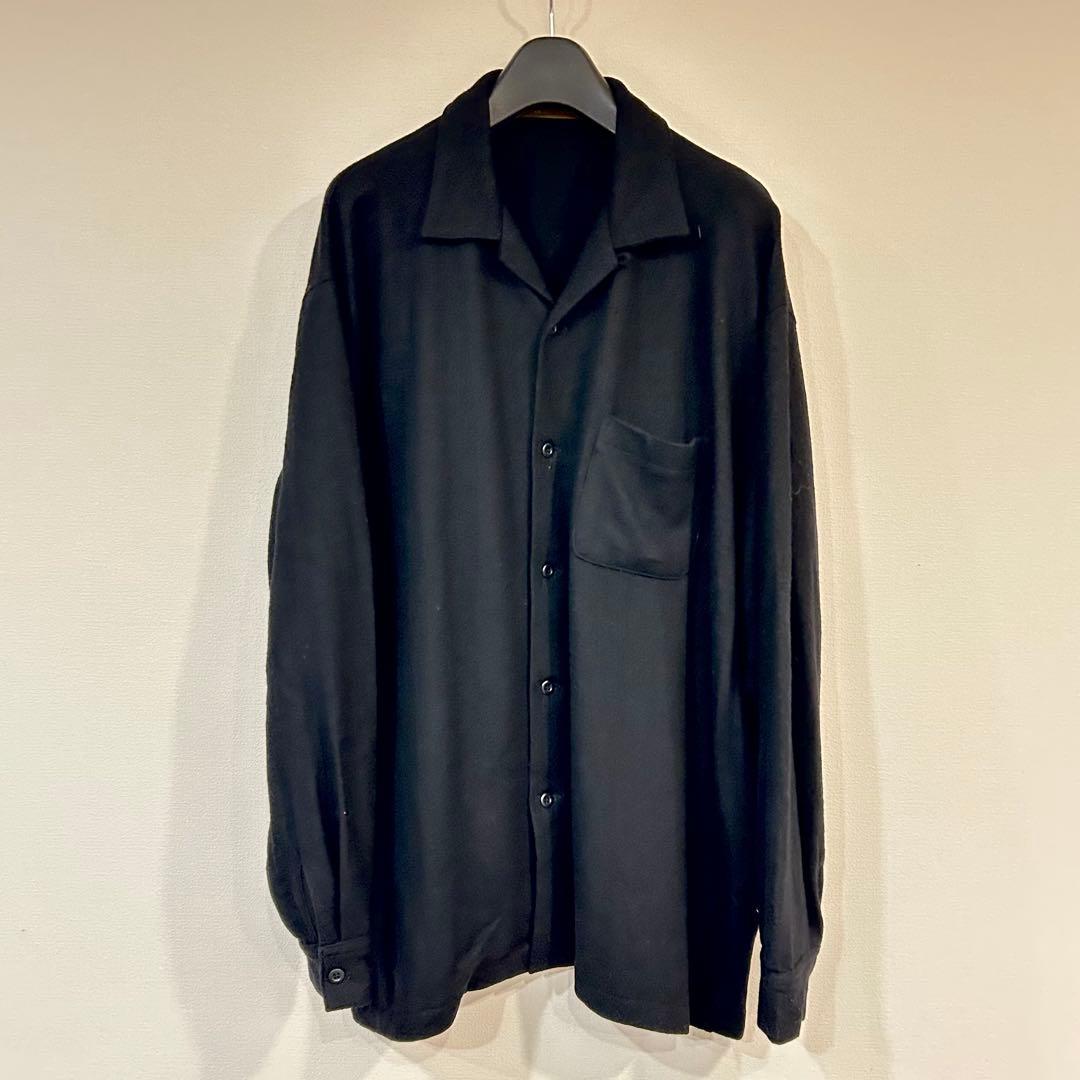 イ*き様 Y's formen ウールブラウス オープンカラー シャツ